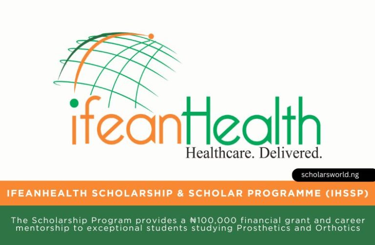 IfeanHealth Scholarship Programme (IHSSP) 2.0: Award up to ₦100,000