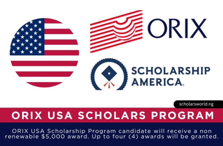 ORIX USA Scholarship Program 2026: $5,000 Awards