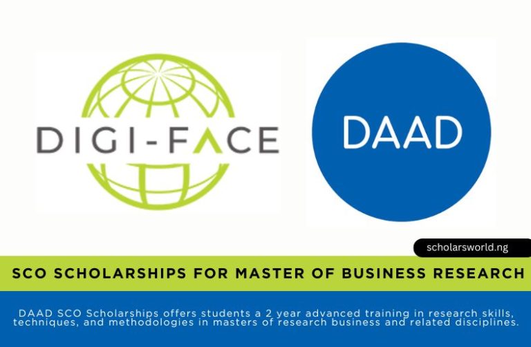 DAAD SCO Scholarships for Master of Business Research for 2026: Fully Funded in Germany