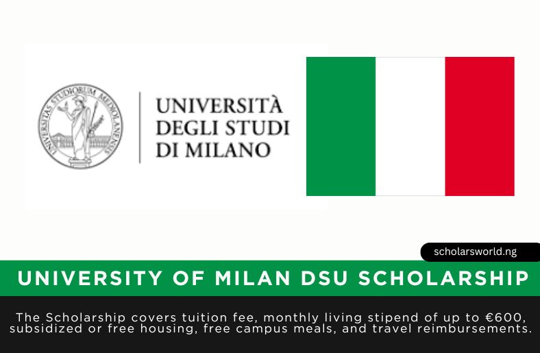 University of Milan DSU Scholarship