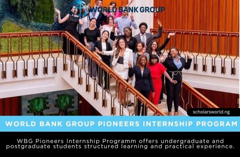World Bank Group Pioneers Internship Program 2026 (Winter Cycle): How To Apply