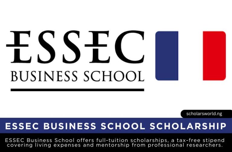 2027 ESSEC Business School Scholarship in France: Fully Funded
