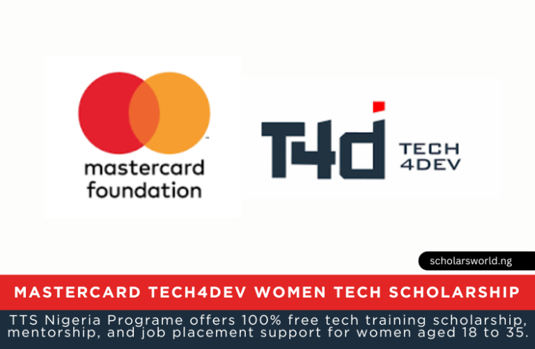 2026 Mastercard Tech4Dev Women Tech Scholarship: Free Tech Training for Women
