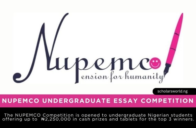 2026 NUPEMCO Essay Competition for Nigeria Undergraduate: Win Up to  ₦2,250,000 Cash Prizes