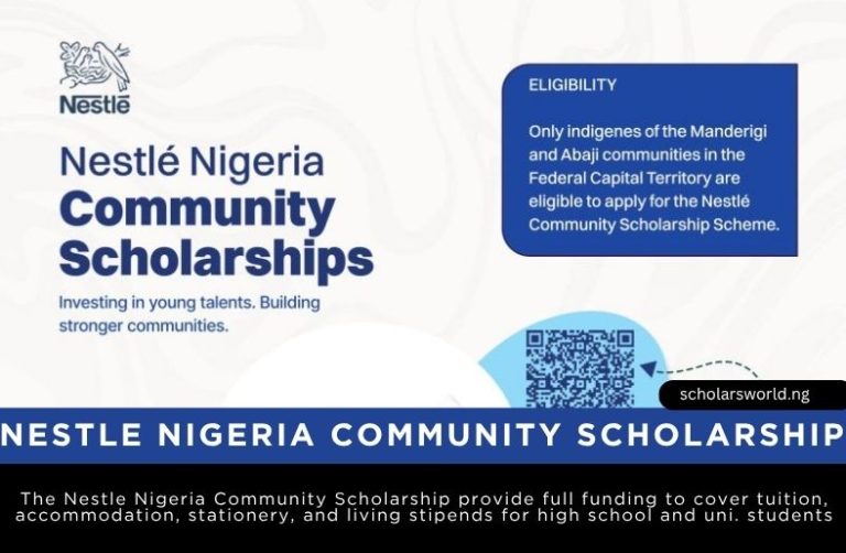 Nestle Nigeria Community Scholarships 2026/27 for Undergraduates & High School Students (Fully Funded)
