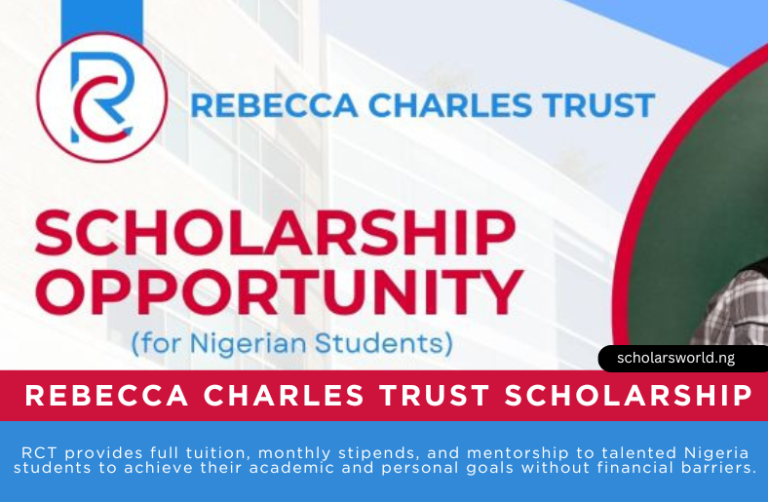 Rebecca Charles Trust Scholarship 2026: Fully Funded
