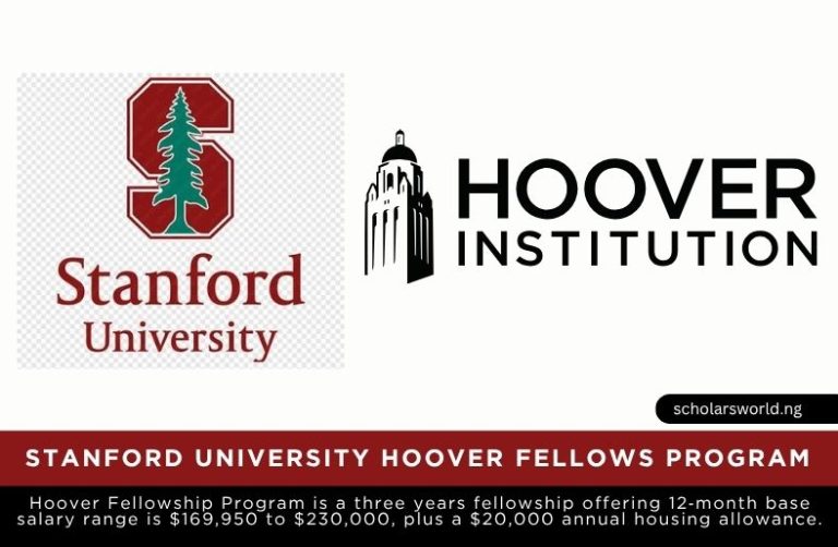 2027 Stanford University Hoover Fellowship Program: Up to $230,000 Funding