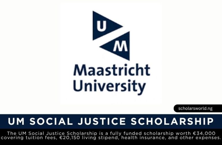 2027 UM Social Justice Scholarship (Maastricht University): Fully Funded