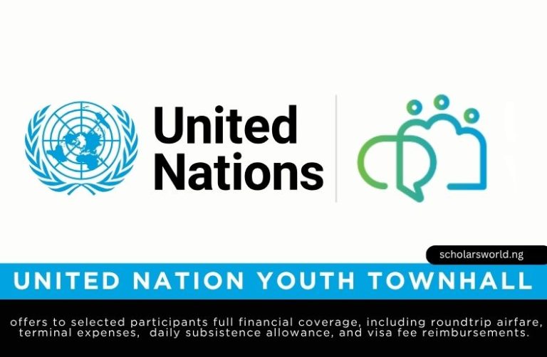 2026 United Nation Youth Townhall in Germany for Youth Worldwide: Fully Funded