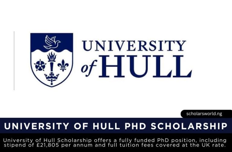 University of Hull PhD Scholarship 2027 in UK: Fully Funded