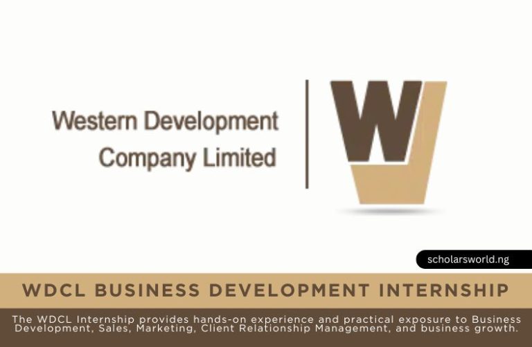 2026 WDCL Business Development Internship (Western Development Company Limited): How to Apply