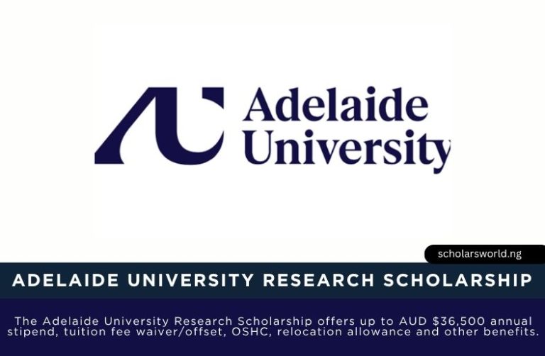 2027 Adelaide University Research Scholarships (AURS) in Australia: Fully Funded