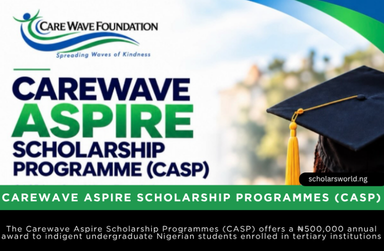 Carewave Aspire Scholarship Programme (CASP) for Nigerians 2026
