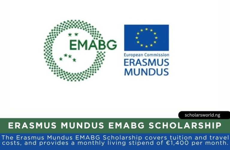 Erasmus Mundus EMABG Scholarship 2027 in France, Netherlands, Sweden: Fully Funded