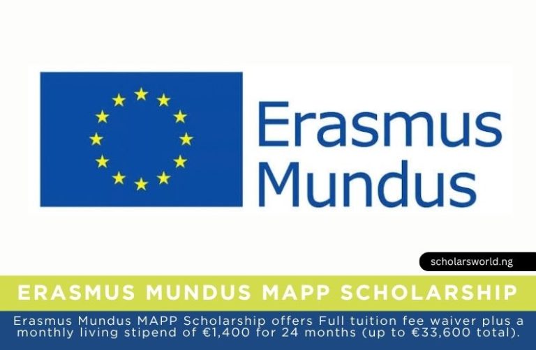 Erasmus Mundus MAPP Scholarship 2027 in Europe: Fully Funded
