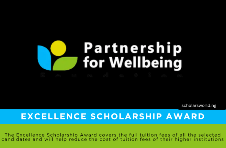 Excellence Scholarship Award 2026 by Partnership for Wellbeing Foundation