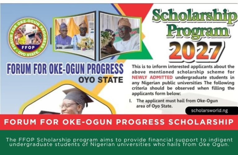 Forum for Oke-Ogun Progress Scholarship 2027: Apply Now