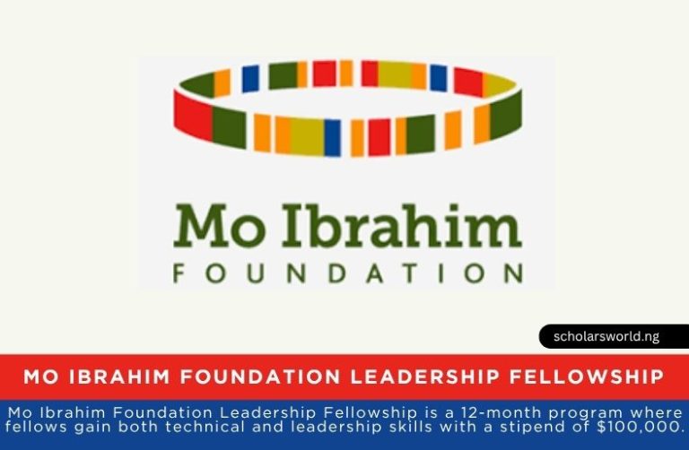 2027 Mo Ibrahim Foundation Leadership Fellowship: Fully Funded