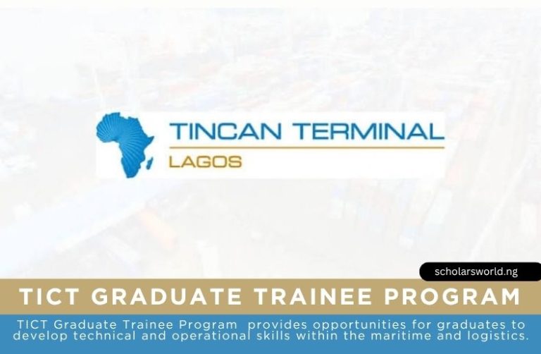 TICT Graduate Trainee Program 2026 (Tincan Island Container Terminal): How to Apply