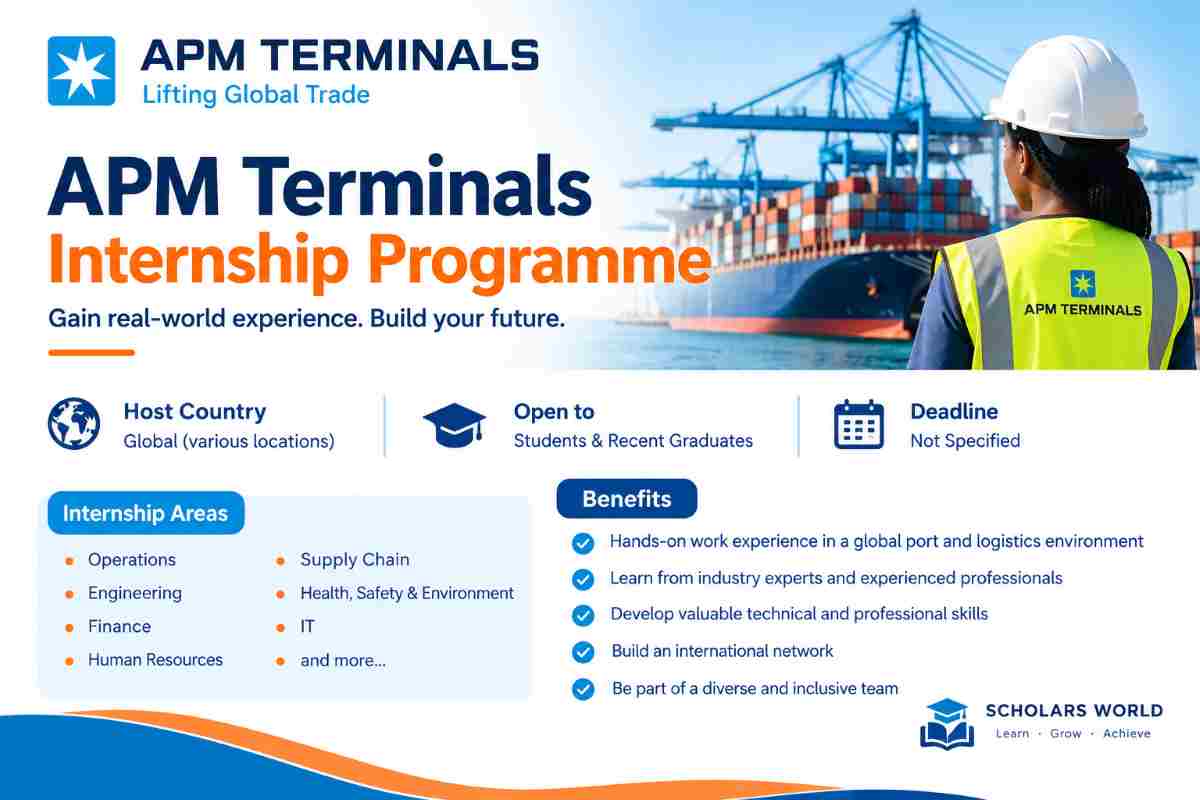 Post Teminal APM Terminals Internship Programme 2026 - Scholars World