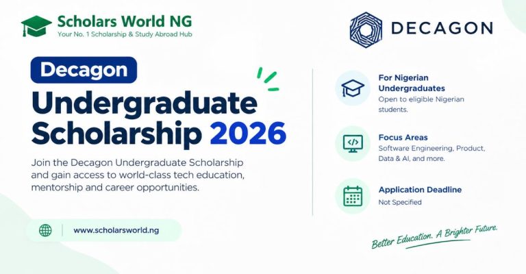 Decagon Scholarship 2026 for Nigerian Undergraduates