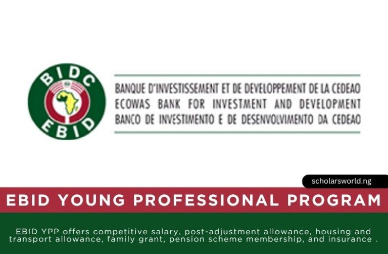 ECOWAS Bank for Investment and Development (EBID) Young Professional Program 2027: Application Details