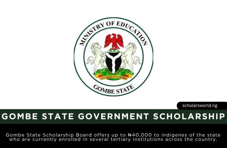 Gombe State Government Scholarship Application Form 2026/2027