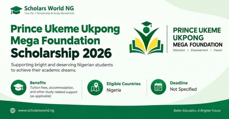Prince Ukeme Ukpong Mega Foundation Scholarship 2026 For Nigerians