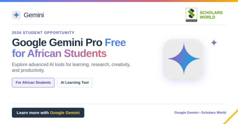 Google Free Gemini Pro For Students in Africa (v2.5)