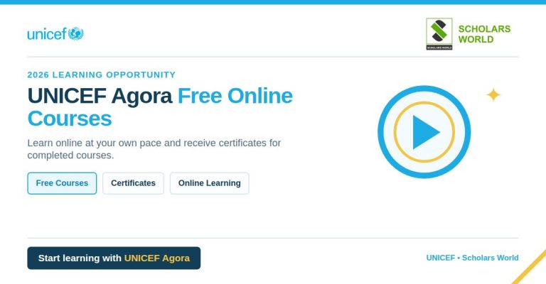 2026 UNICEF Agora Free Online Courses With Certificates